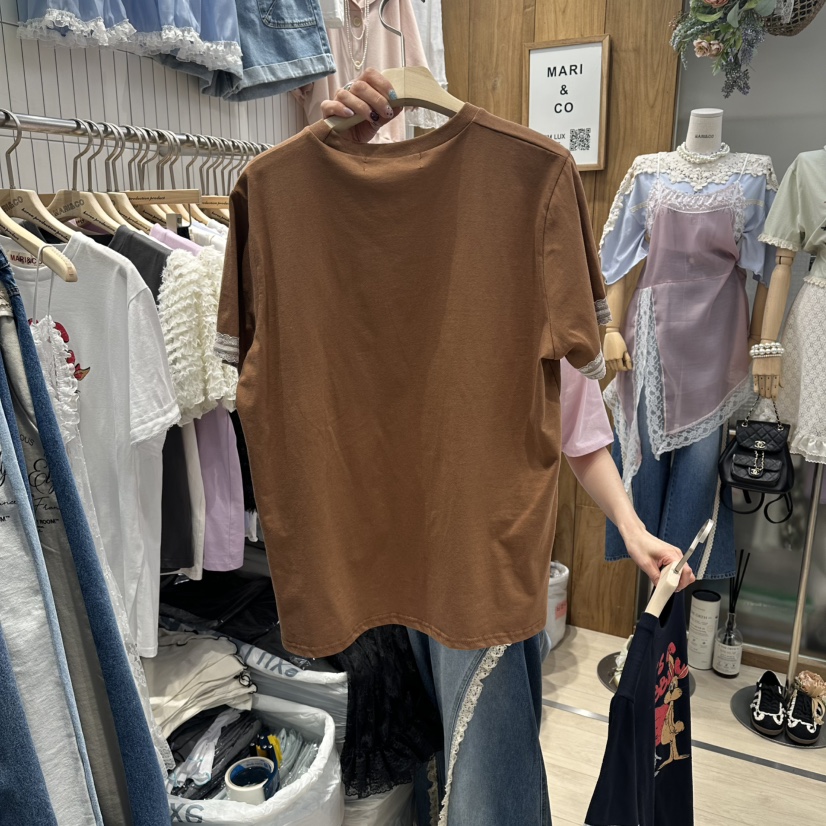 MARI CO韓國代購女士新款時尚職業26春夏人氣休閑推薦T恤MARI COT恤