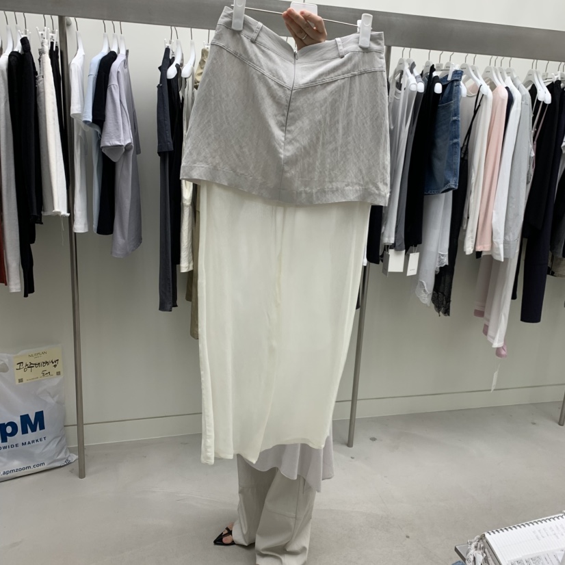 NUTPLAN韓國直郵實拍女裝新品熱賣休閑職業26春夏推薦長裙NUTPLAN長裙