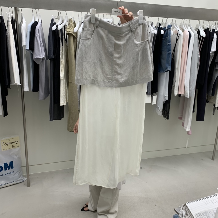 NUTPLAN韓國直郵實拍女裝新品熱賣休閑職業26春夏推薦長裙NUTPLAN長裙圖色1