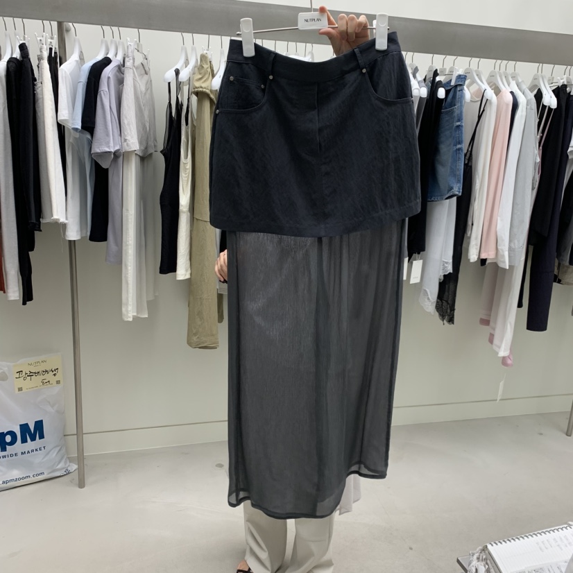 NUTPLAN韓國直郵實拍女裝新品熱賣休閑職業26春夏推薦長裙NUTPLAN長裙圖色2