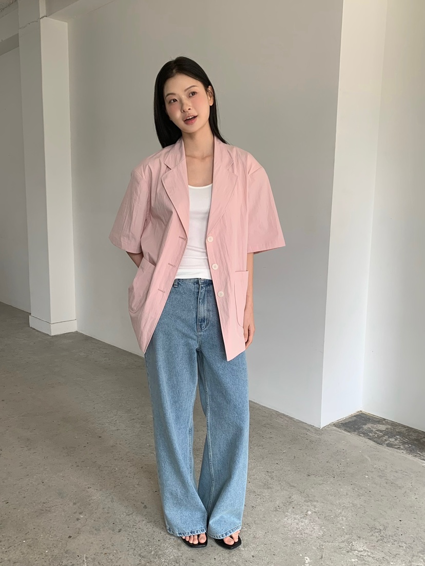 LOVE MY SANTA韓國代購女士新品時尚熱賣26春夏休閑夾克Santa/LOVE MY SANTA夾克