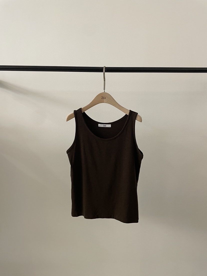 2DA/DARIMI-P韓國東大門直郵女士新款人氣26春夏吊帶背心2DA/DARIMI-P吊帶/背心圖色4棕色