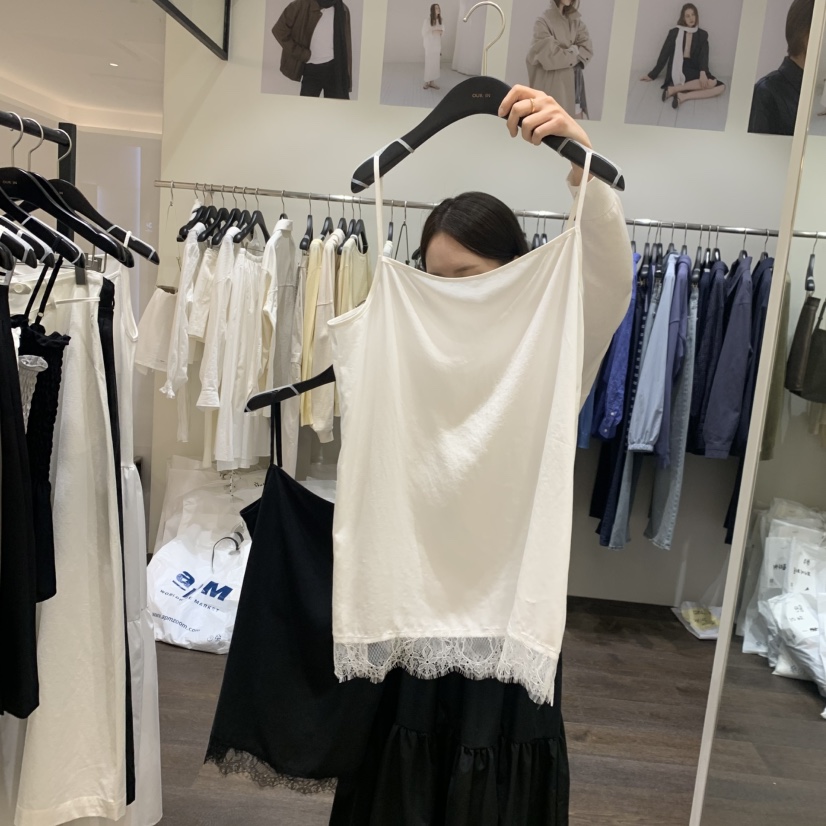 OURIN/THIS IS韓國東大門代購女裝新品26春夏吊帶背心蕾絲OURIN/THIS IS吊帶/背心圖色1