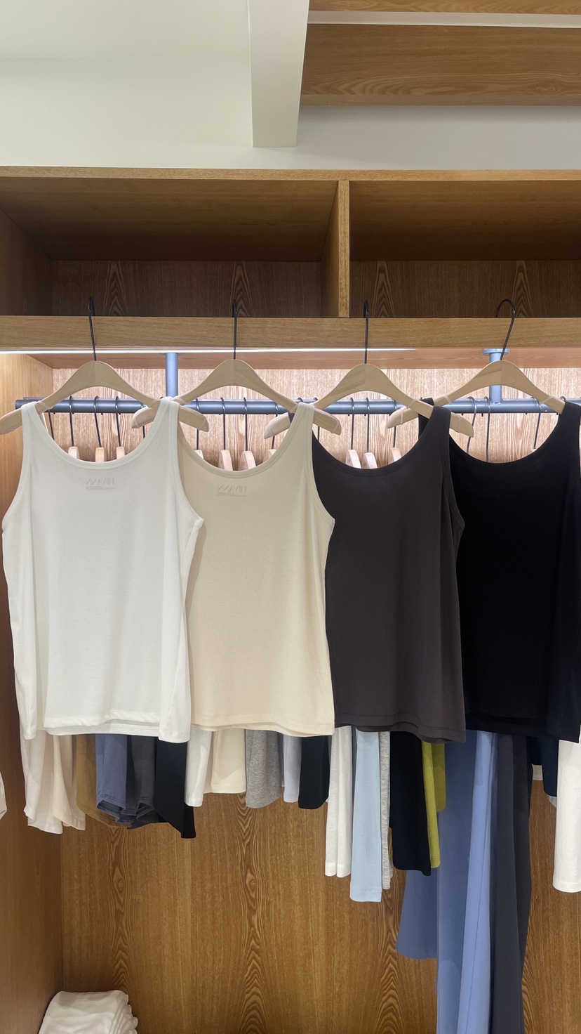 HI YANN韓國直郵實拍女裝新款26春夏休閑熱賣吊帶背心羅紋HI YANN吊帶/背心