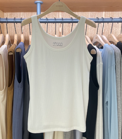 HI YANN韓國直郵實拍女裝新款26春夏休閑熱賣吊帶背心羅紋HI YANN吊帶/背心圖色2
