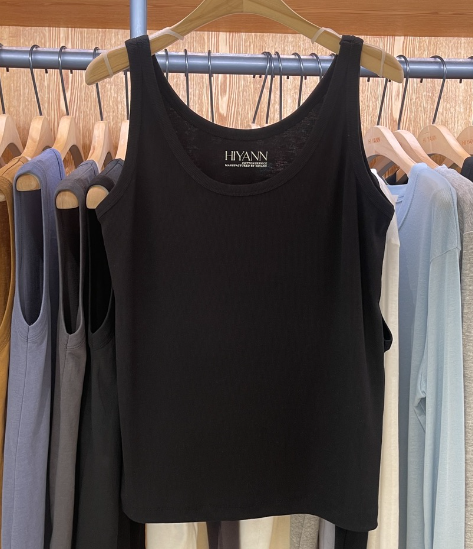 HI YANN韓國直郵實拍女裝新款26春夏休閑熱賣吊帶背心羅紋HI YANN吊帶/背心圖色3