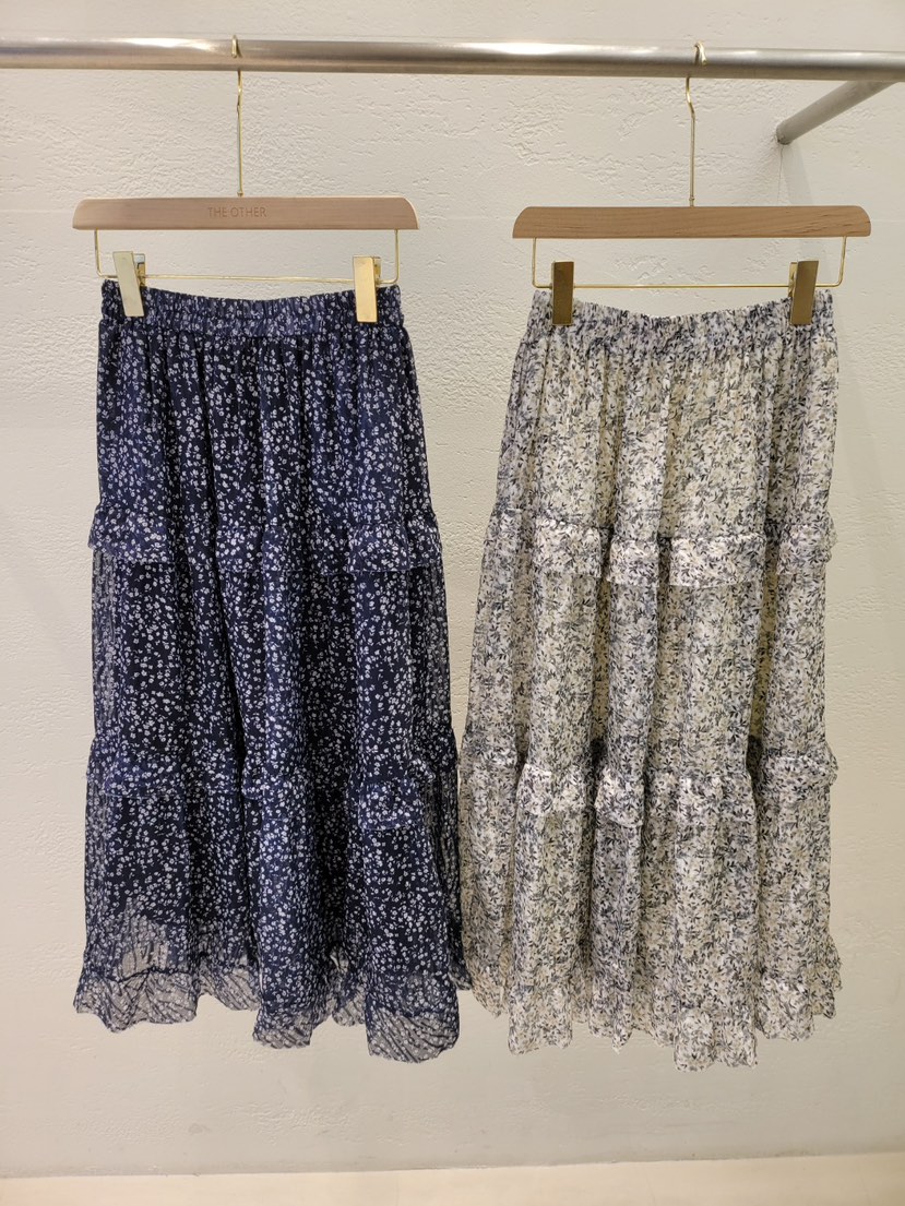 THE OTHER韓國直郵實拍女裝新品休閑時尚推薦長裙小碎花THE OTHER長裙