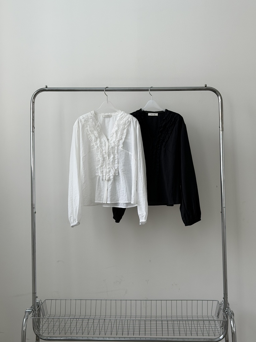 RIVER RAIN韓國東大門代購女裝新款休閑職業推薦襯衫蕾絲衫RIVER RAIN襯衫/蕾絲衫