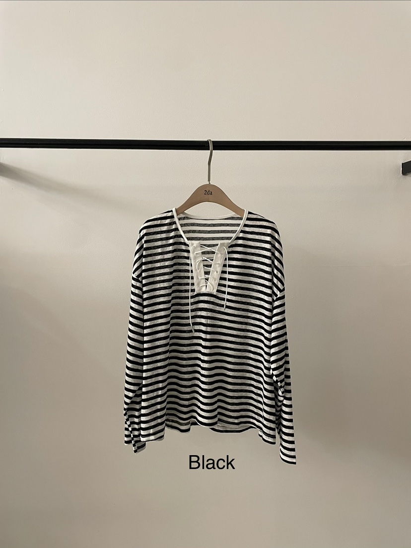 2DA/DARIMI-P韓國東大門直郵女裝新款26春夏休閑長袖T恤2DA/DARIMI-P長袖T恤圖色2黑色