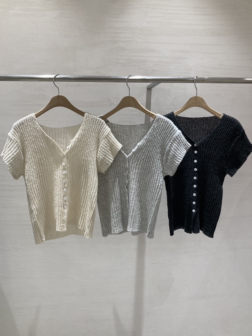 ROUGH韓國東大門代購女裝新款人氣職業26春夏針織衫亞麻開衫ROUGH針織衫