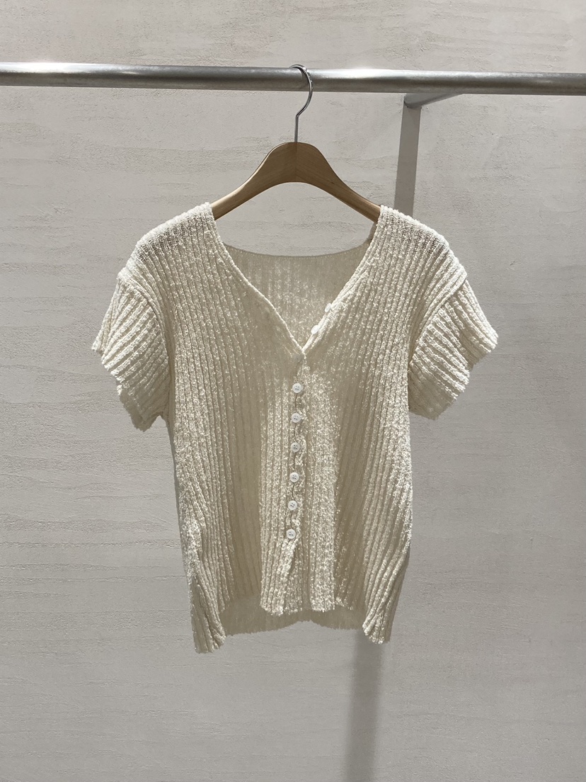 ROUGH韓國東大門代購女裝新款人氣職業26春夏針織衫亞麻開衫ROUGH針織衫圖色1