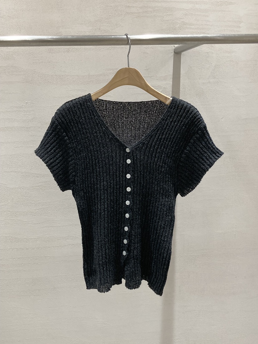 ROUGH韓國東大門代購女裝新款人氣職業26春夏針織衫亞麻開衫ROUGH針織衫圖色2