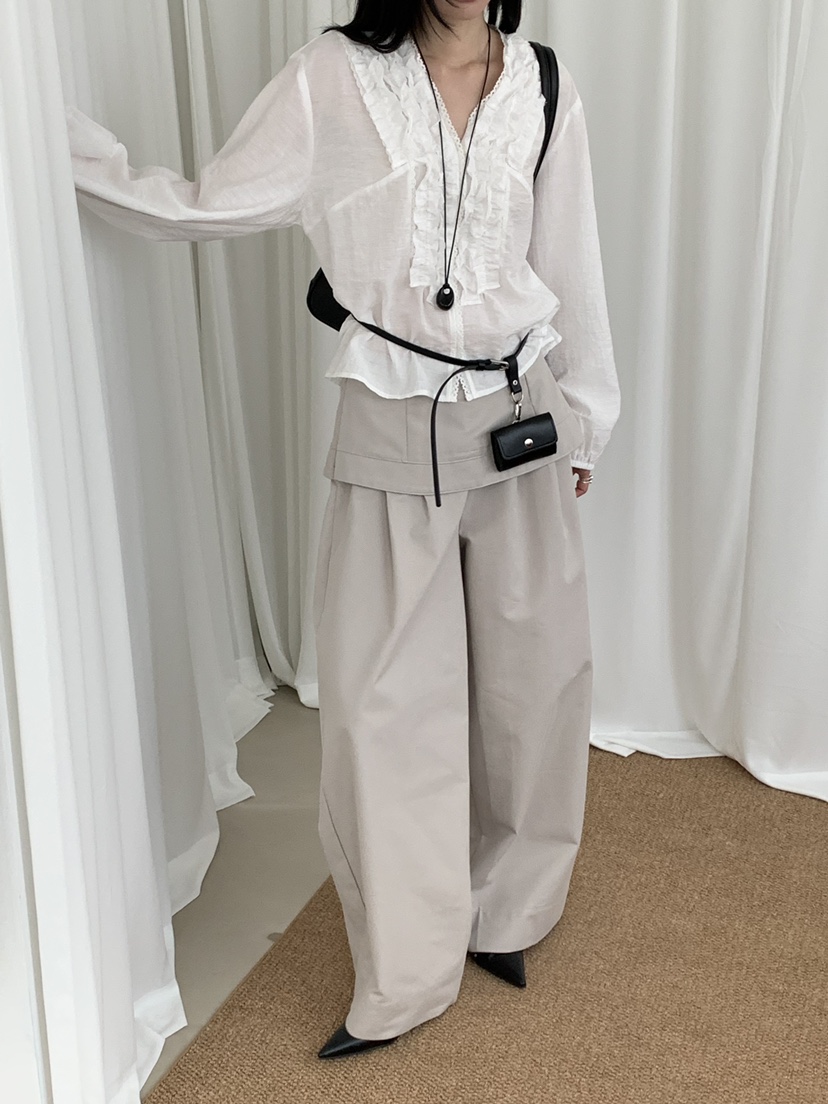 RIVER RAIN韓國東大門代購女士新款人氣推薦職業26春夏休閑褲RIVER RAIN休閑褲