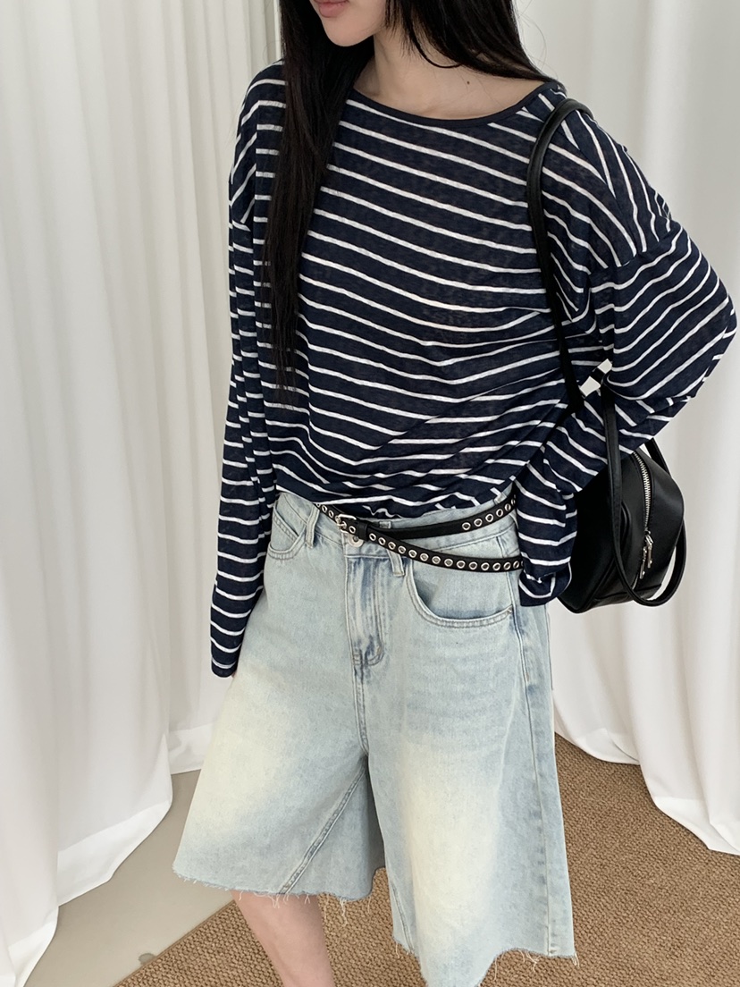 RIVER RAIN韓國直郵實拍女士新款職業推薦休閑熱賣長袖T恤RIVER RAIN長袖T恤