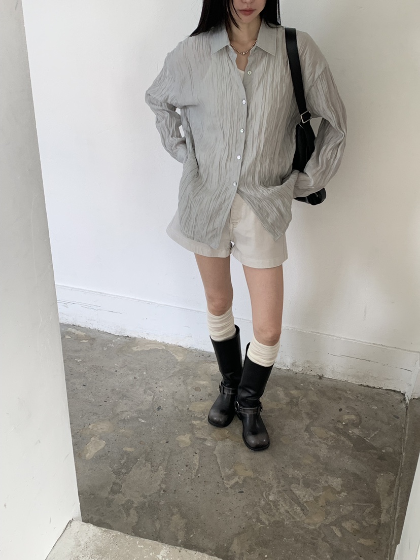 RIVER RAIN韓國直郵女士新品26春夏熱賣時尚推薦襯衫蕾絲衫RIVER RAIN襯衫/蕾絲衫