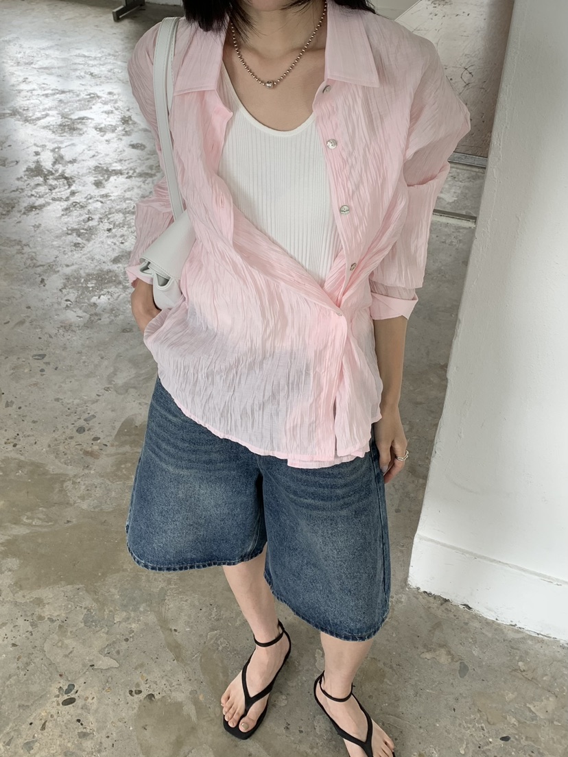 RIVER RAIN韓國直郵女士新品26春夏熱賣時尚推薦襯衫蕾絲衫RIVER RAIN襯衫/蕾絲衫