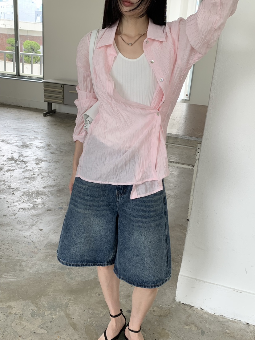 RIVER RAIN韓國直郵女士新品26春夏熱賣時尚推薦襯衫蕾絲衫RIVER RAIN襯衫/蕾絲衫