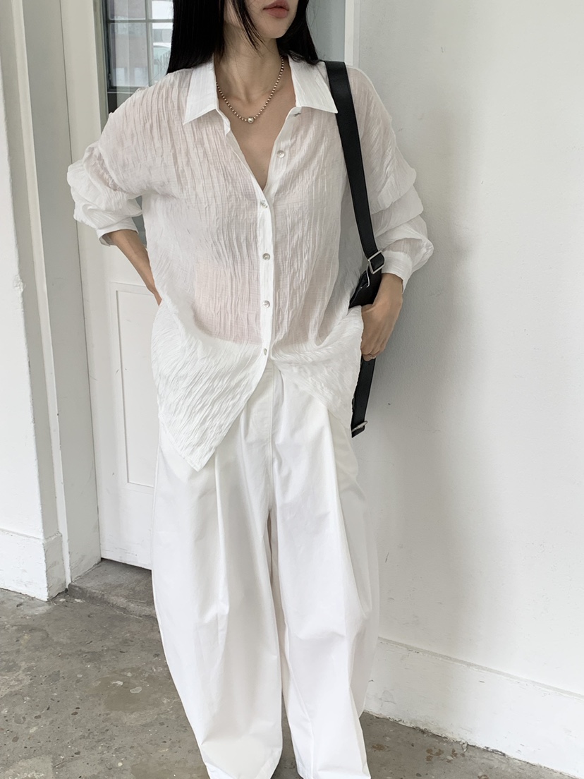 RIVER RAIN韓國直郵女士新品26春夏熱賣時尚推薦襯衫蕾絲衫RIVER RAIN襯衫/蕾絲衫