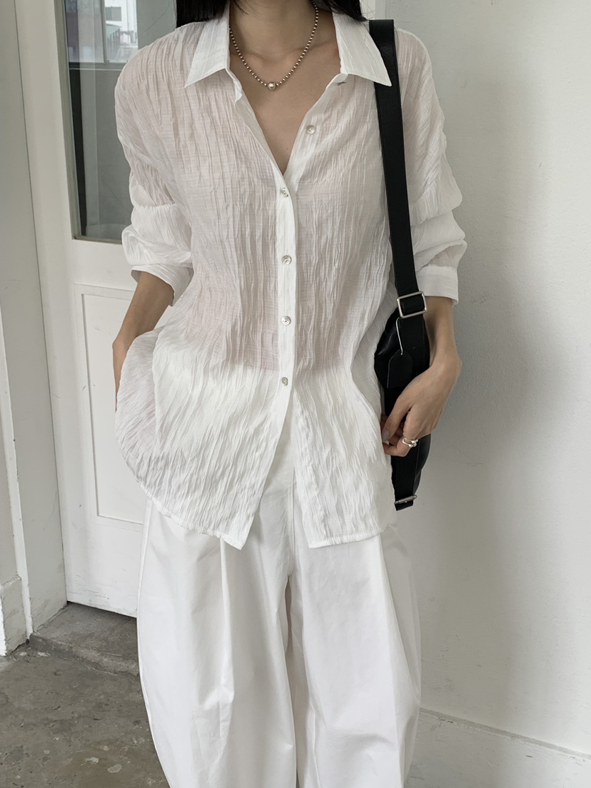 RIVER RAIN韓國直郵女士新品26春夏熱賣時尚推薦襯衫蕾絲衫RIVER RAIN襯衫/蕾絲衫