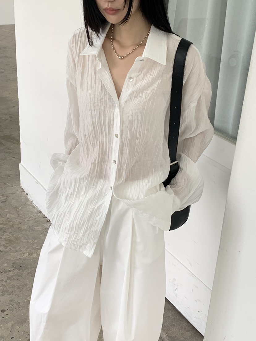 RIVER RAIN韓國直郵女士新品26春夏熱賣時尚推薦襯衫蕾絲衫RIVER RAIN襯衫/蕾絲衫