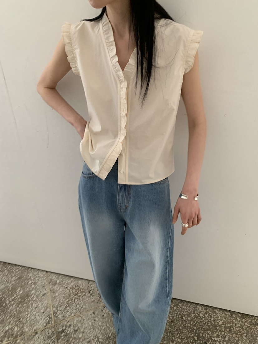 MOVENNE韓國直郵實拍女裝新品時尚推薦休閑職業襯衫蕾絲衫MOVENNE襯衫/蕾絲衫