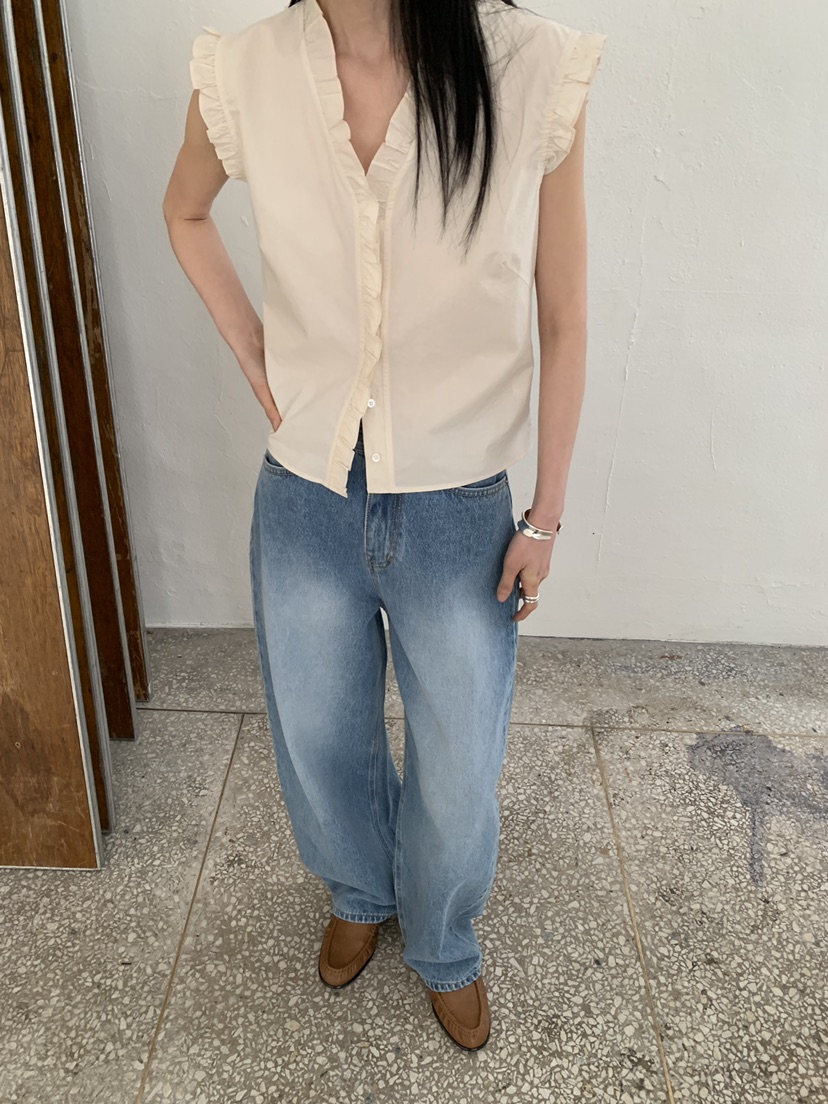 MOVENNE韓國直郵實拍女裝新品時尚推薦休閑職業襯衫蕾絲衫MOVENNE襯衫/蕾絲衫