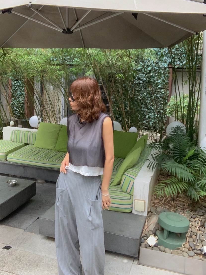 PARIS MATCH韓國東大門代購女裝新款休閑熱賣26春夏吊帶背心PARIS MATCH吊帶/背心