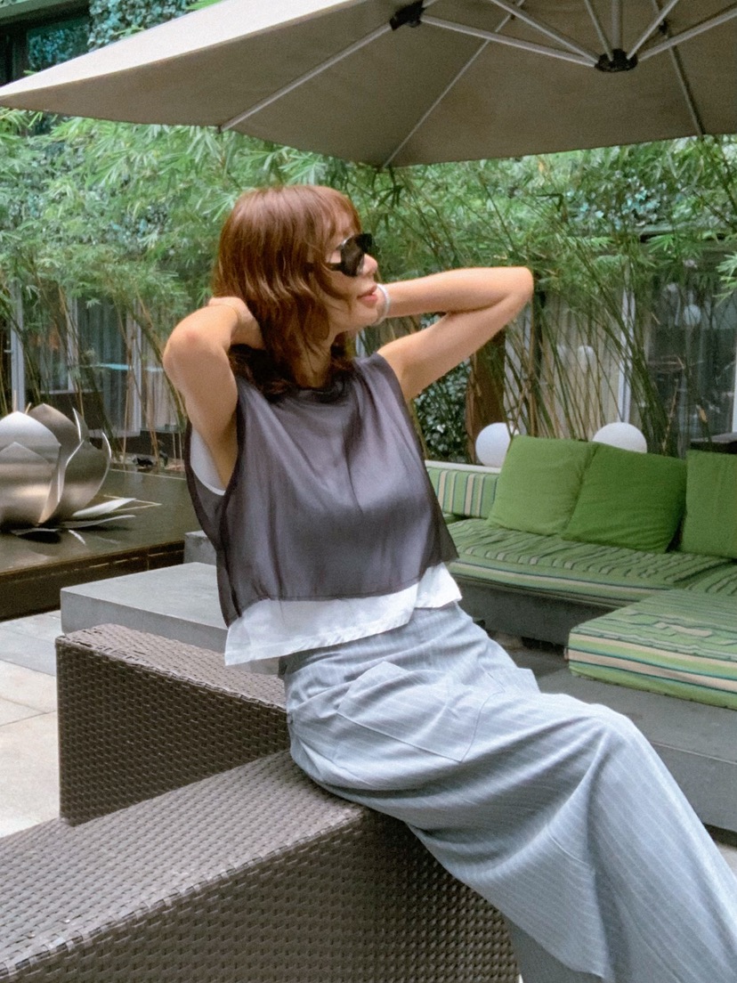 PARIS MATCH韓國東大門代購女裝新款休閑熱賣26春夏吊帶背心PARIS MATCH吊帶/背心