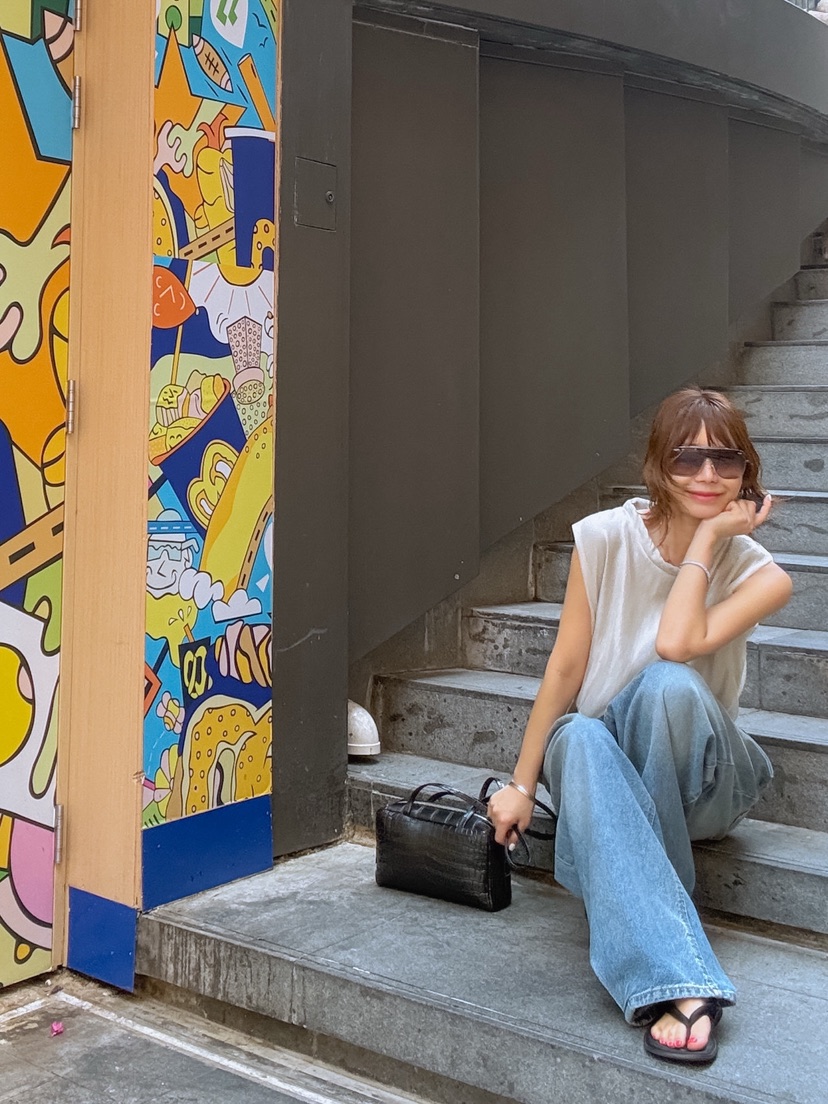 PARIS MATCH韓國東大門代購女裝新款休閑熱賣26春夏吊帶背心PARIS MATCH吊帶/背心