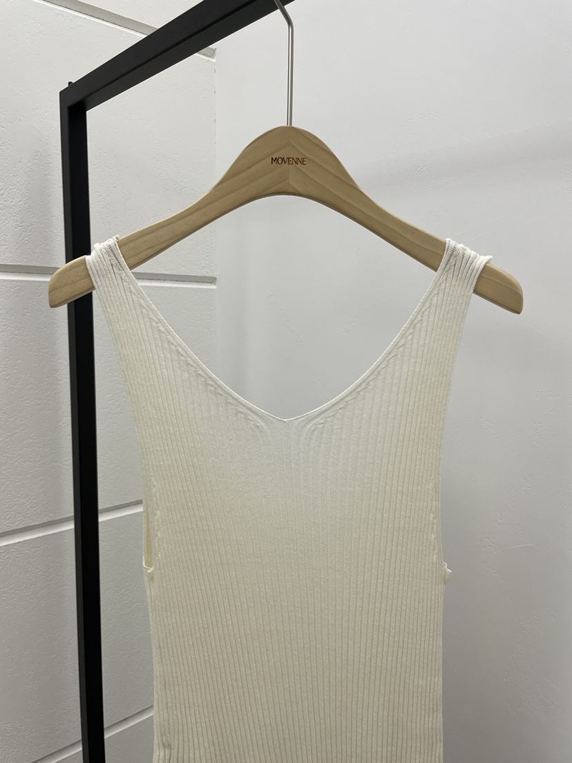 MOVENNE韓國東大門直郵女士新款職業熱賣吊帶背心褶邊針織MOVENNE吊帶/背心
