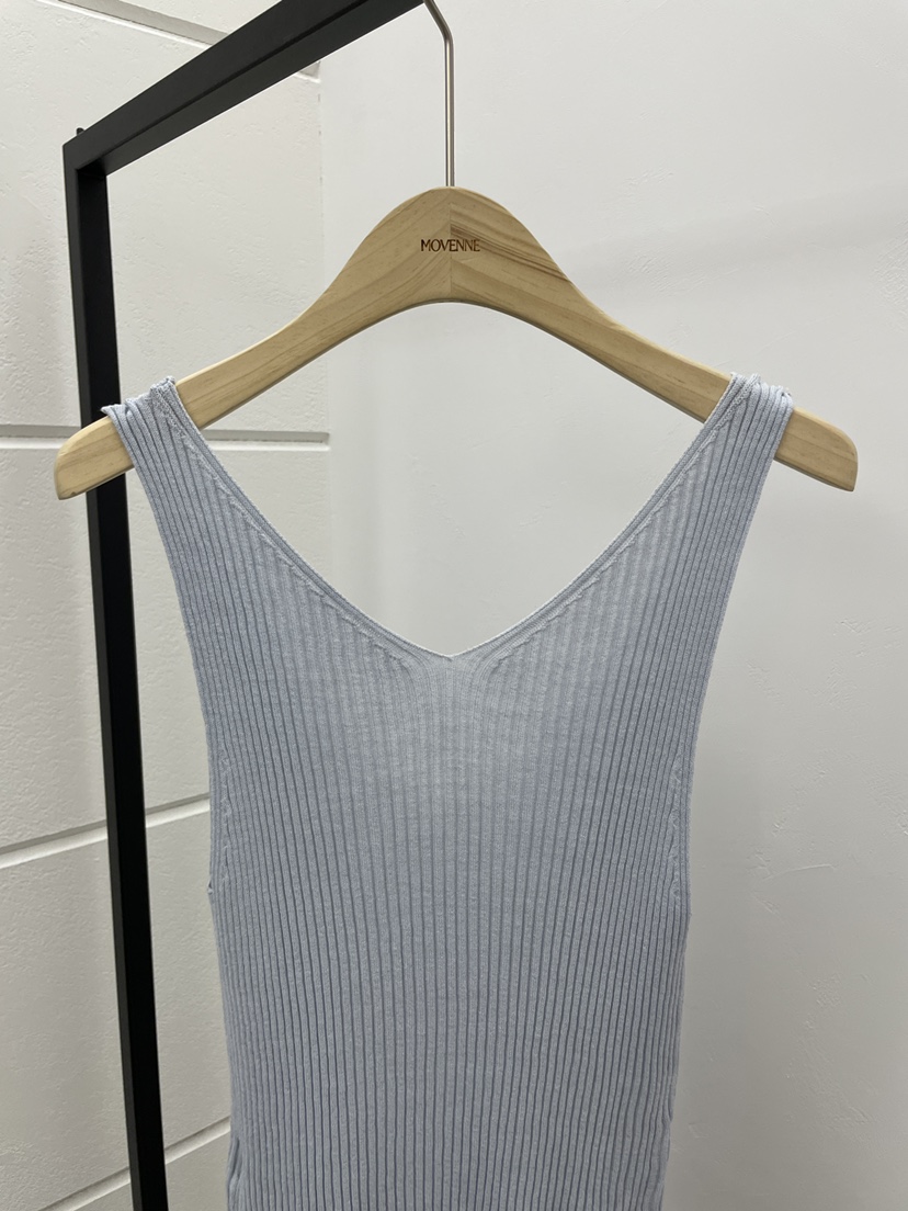 MOVENNE韓國東大門直郵女士新款職業熱賣吊帶背心褶邊針織MOVENNE吊帶/背心