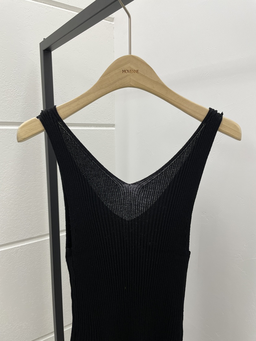 MOVENNE韓國東大門直郵女士新款職業熱賣吊帶背心褶邊針織MOVENNE吊帶/背心