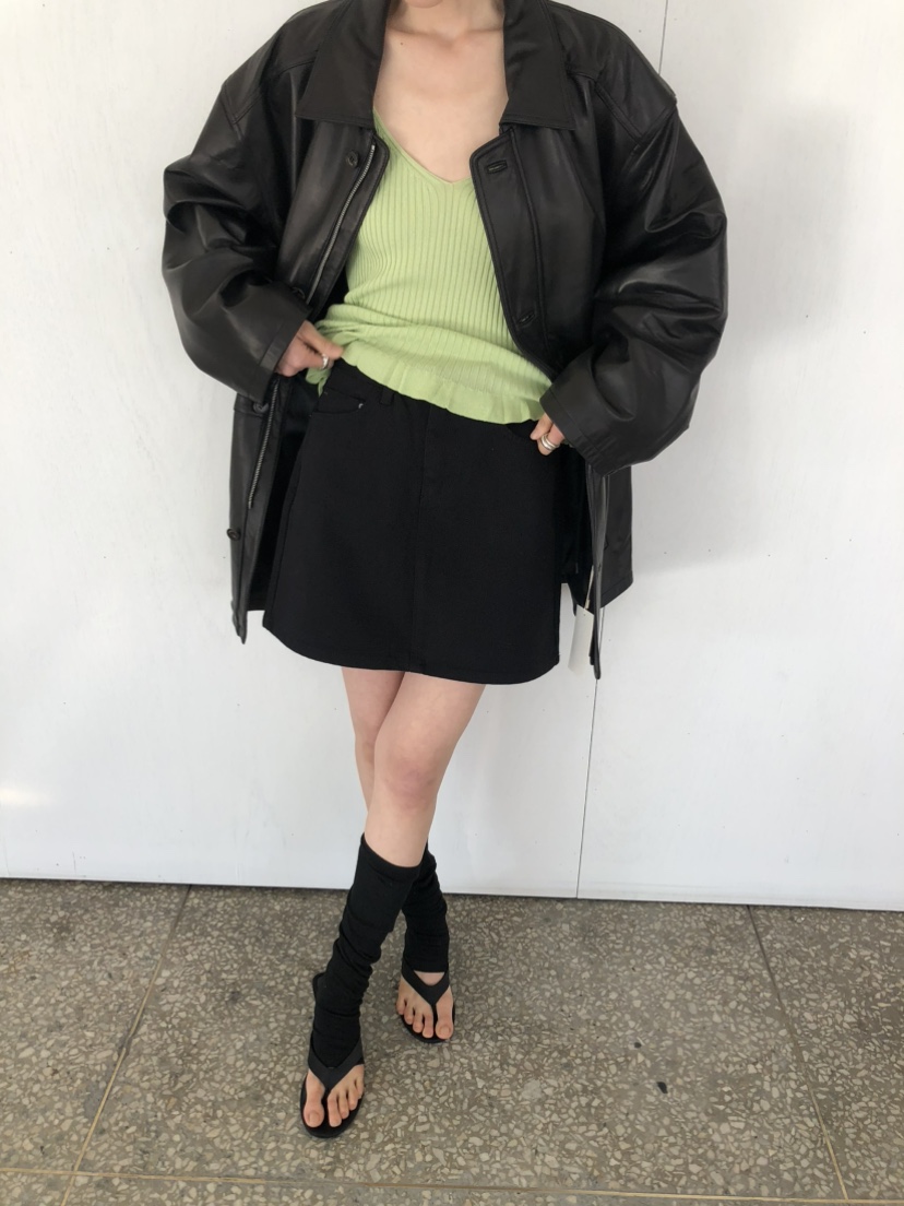 MOVENNE韓國東大門直郵女士新款職業熱賣吊帶背心褶邊針織MOVENNE吊帶/背心