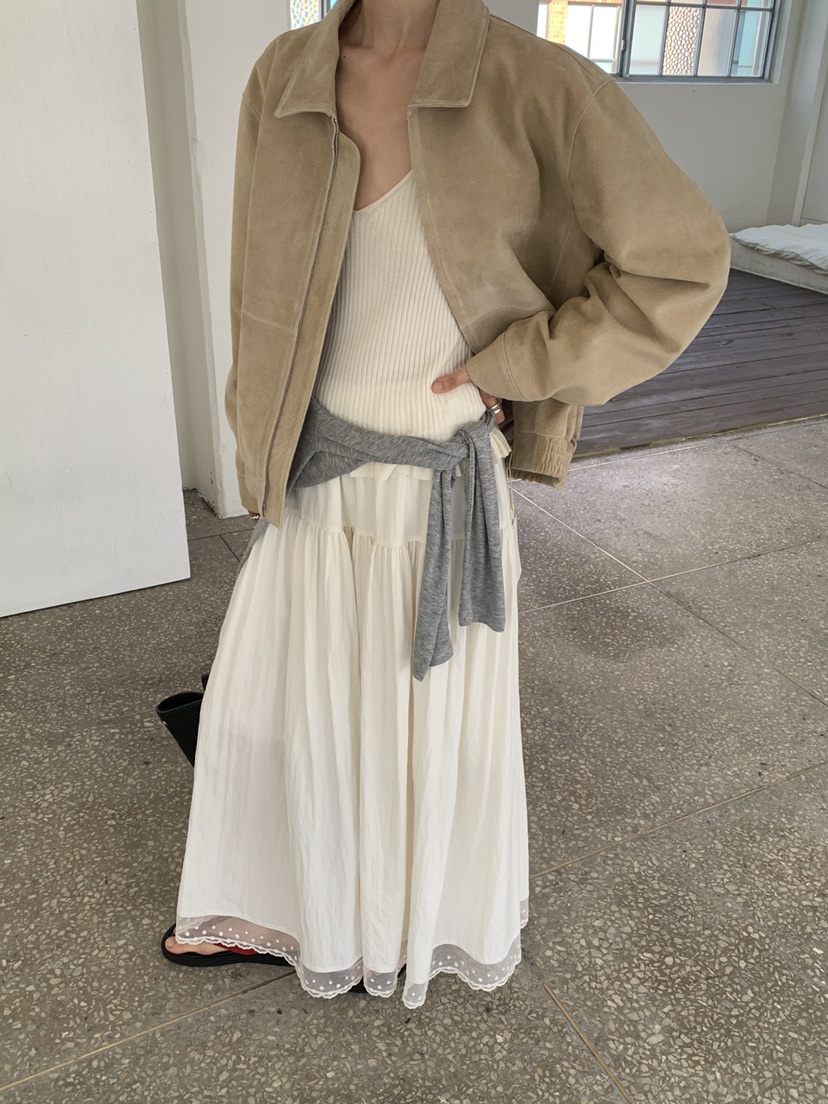 MOVENNE韓國東大門直郵女士新款職業熱賣吊帶背心褶邊針織MOVENNE吊帶/背心