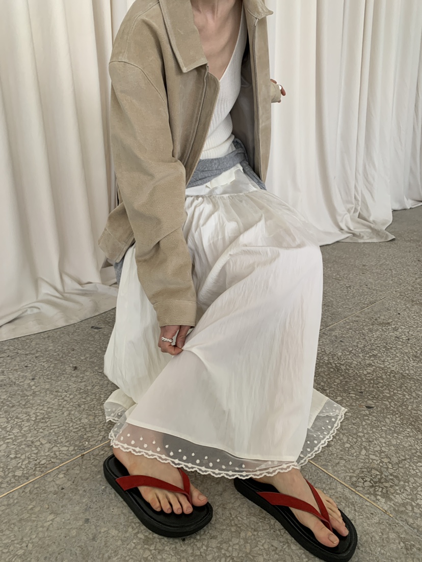 MOVENNE韓國東大門直郵女士新款職業熱賣吊帶背心褶邊針織MOVENNE吊帶/背心