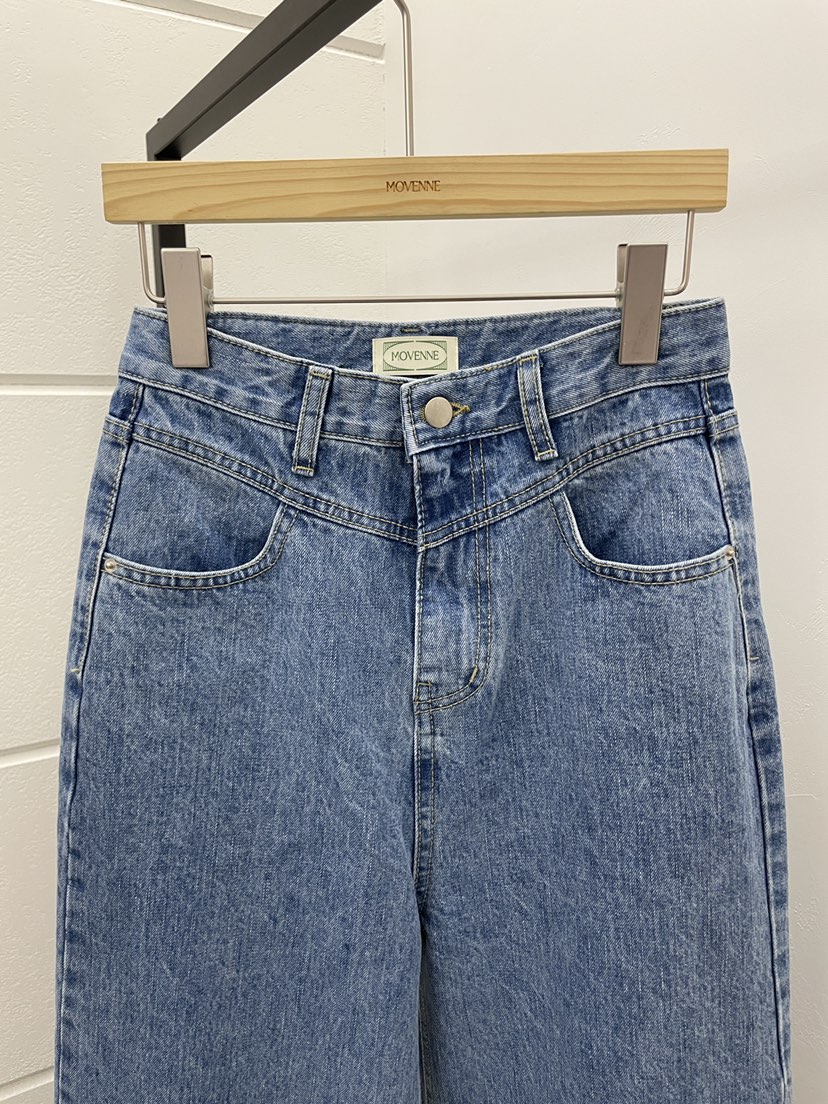 MOVENNE韓國直郵實拍女裝新款推薦26春夏人氣熱賣時尚牛仔褲MOVENNE牛仔褲