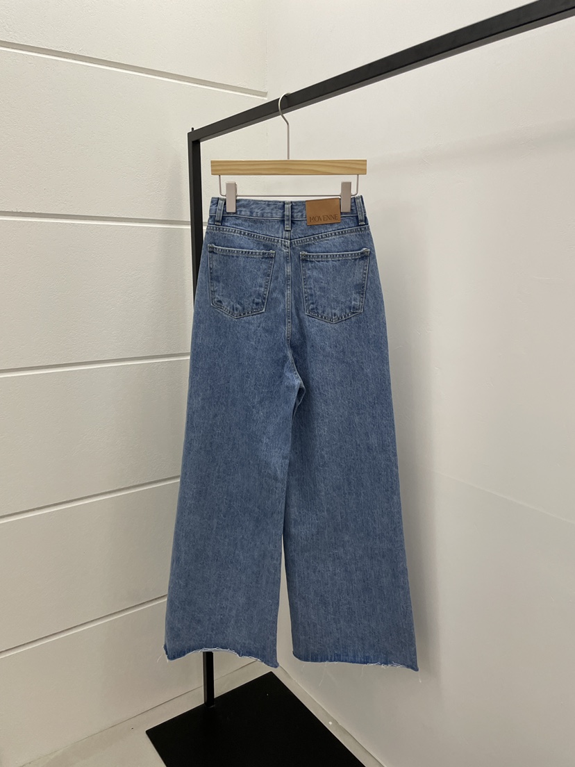 MOVENNE韓國直郵實拍女裝新款推薦26春夏人氣熱賣時尚牛仔褲MOVENNE牛仔褲