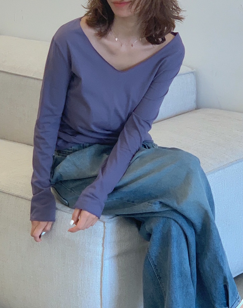 PARIS MATCH韓國代購女裝新品職業26春夏時尚熱賣長袖T恤PARIS MATCH長袖T恤