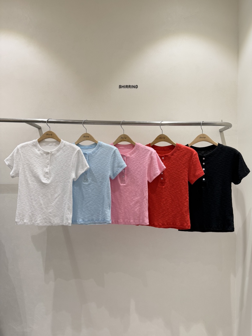 SHIRRING韓國直郵女裝新品26春夏休閑時尚熱賣推薦職業T恤SHIRRINGT恤