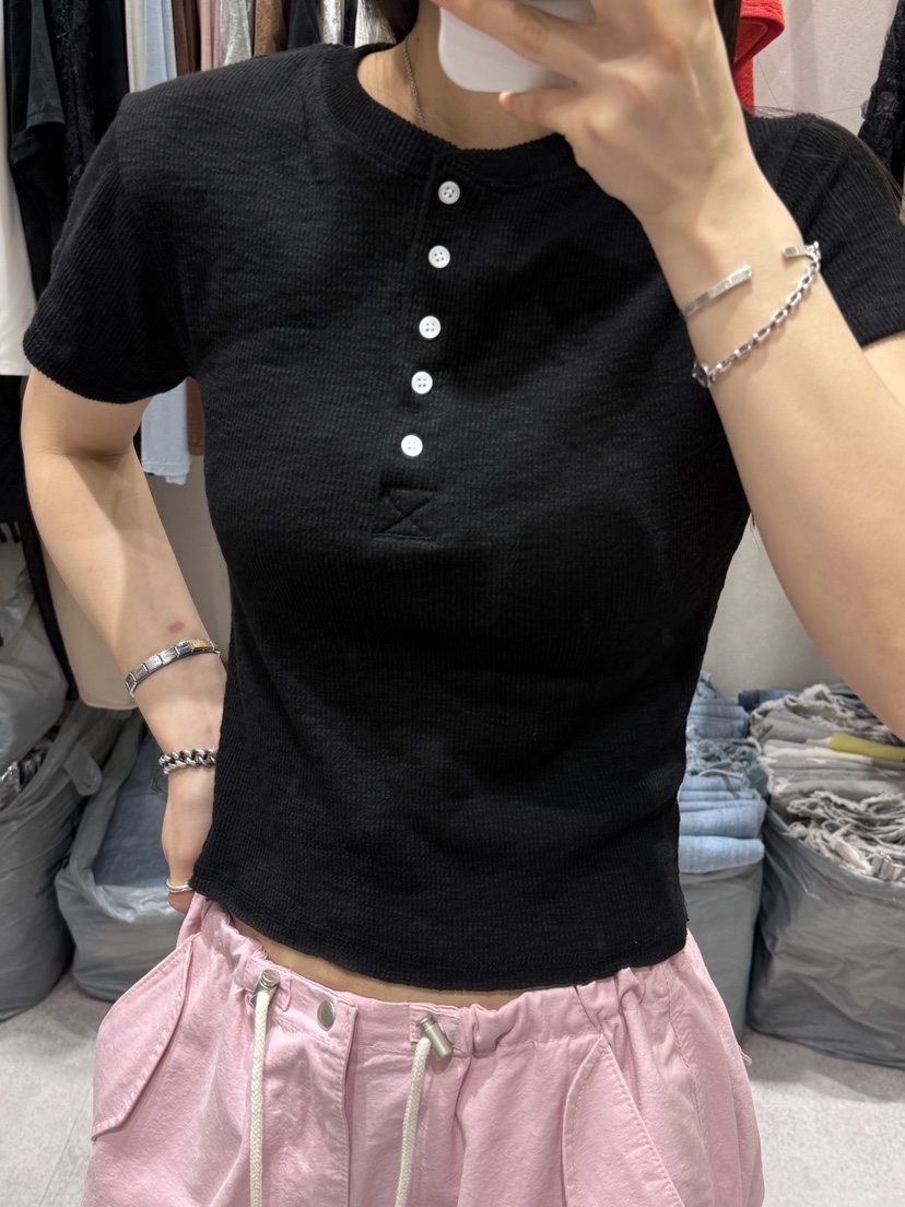 SHIRRING韓國直郵女裝新品26春夏休閑時尚熱賣推薦職業T恤SHIRRINGT恤