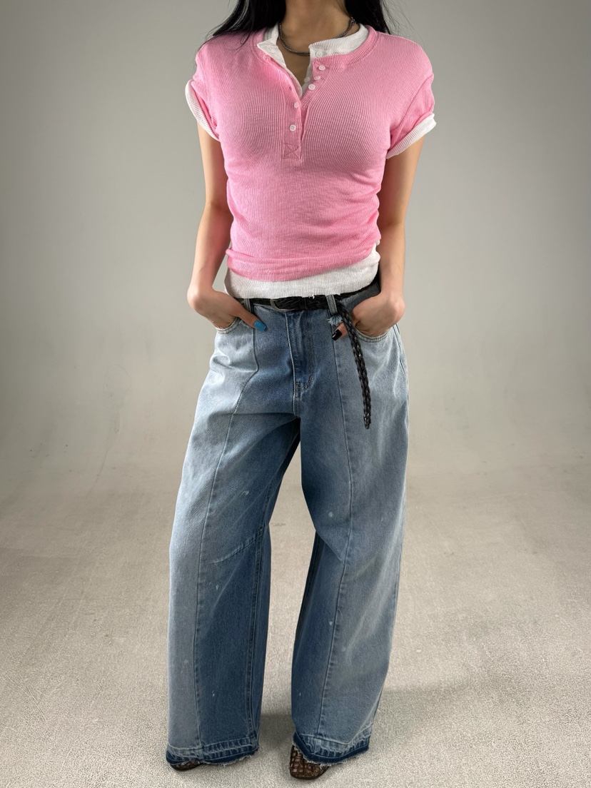 SHIRRING韓國直郵女裝新品26春夏休閑時尚熱賣推薦職業T恤SHIRRINGT恤