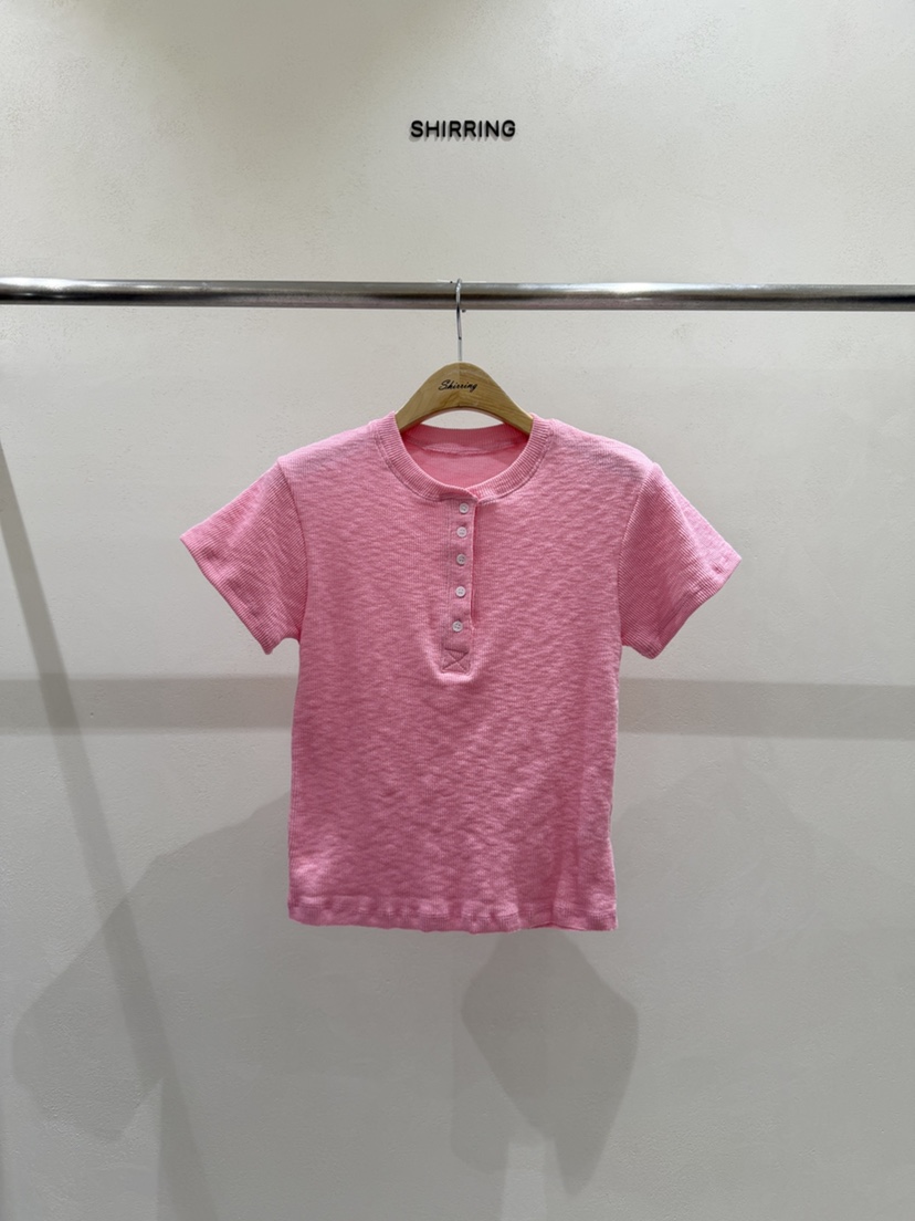 SHIRRING韓國直郵女裝新品26春夏休閑時尚熱賣推薦職業T恤SHIRRINGT恤圖色3