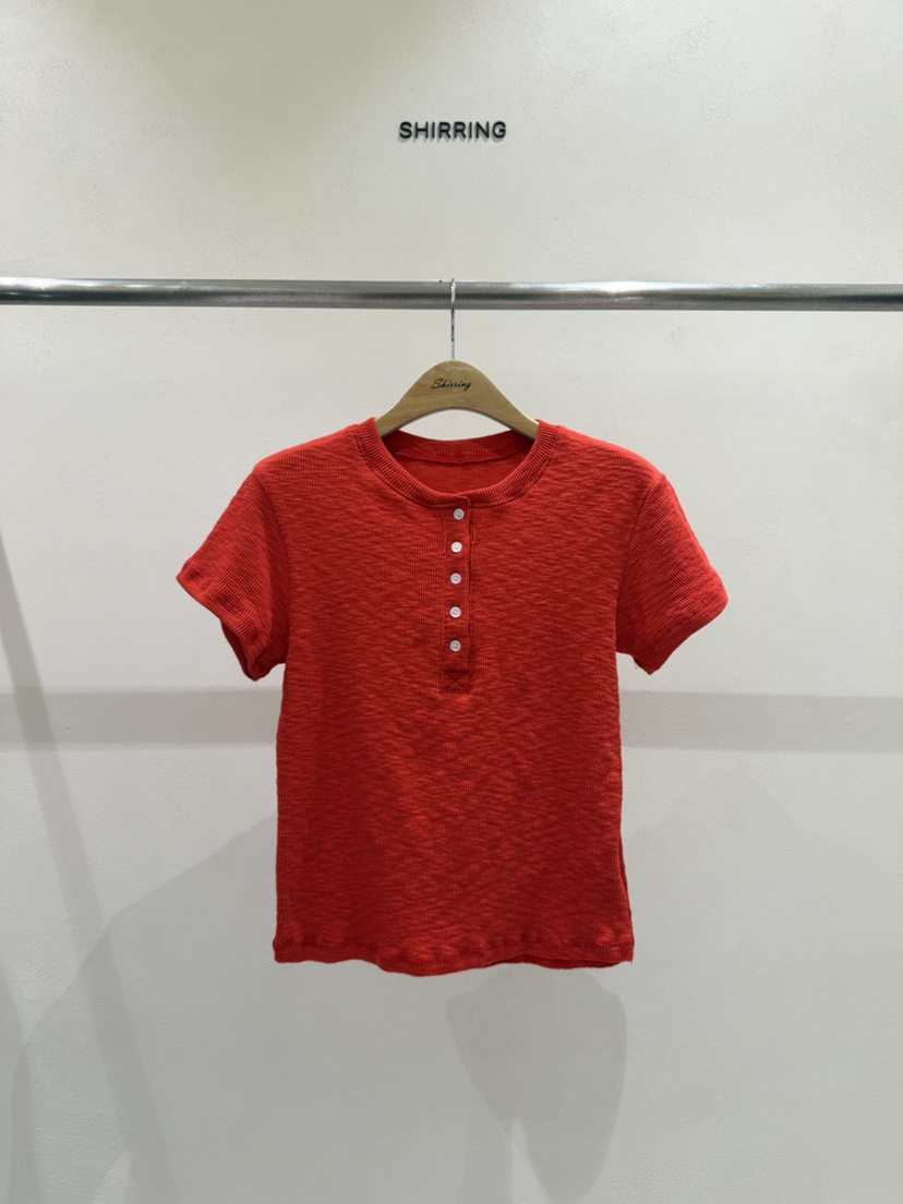 SHIRRING韓國直郵女裝新品26春夏休閑時尚熱賣推薦職業T恤SHIRRINGT恤圖色4