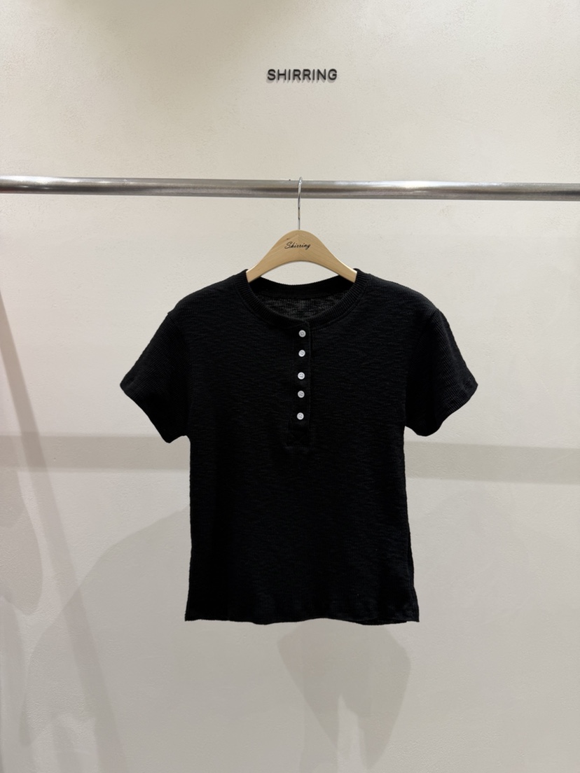 SHIRRING韓國直郵女裝新品26春夏休閑時尚熱賣推薦職業T恤SHIRRINGT恤圖色5