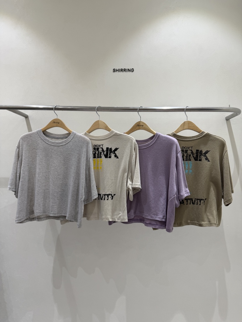 SHIRRING韓國東大門直郵女士新品職業時尚26春夏人氣休閑T恤SHIRRINGT恤