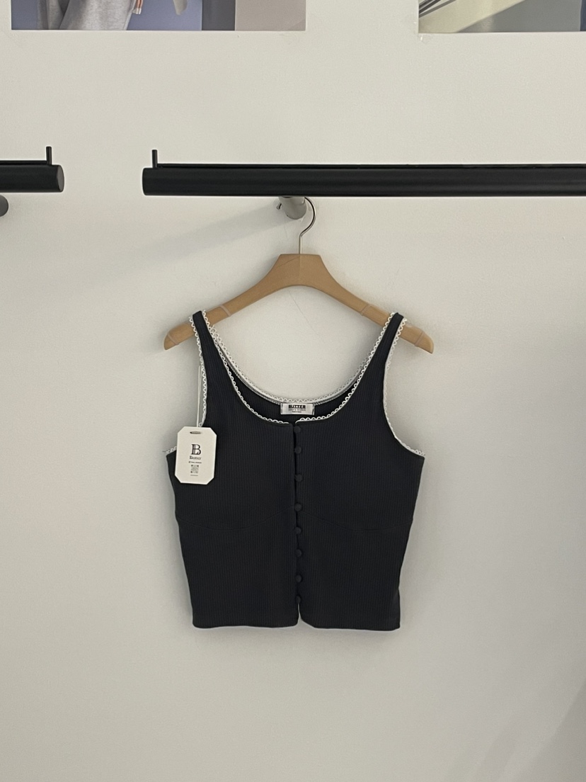 BUTTER-P韓國直郵女裝新品時尚26春夏人氣休閑職業吊帶背心BUTTER-P吊帶/背心圖色3