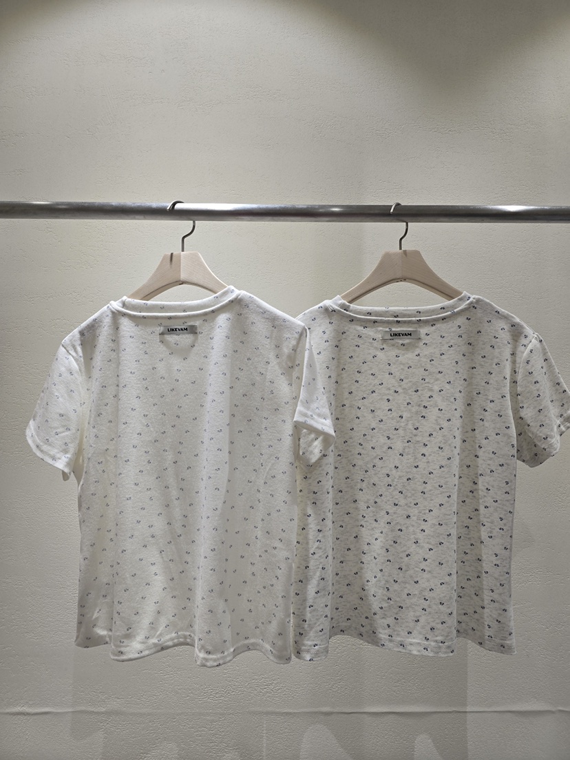 LIKEVAM韓國直郵實拍女裝新款推薦熱賣26春夏時尚T恤花朵LIKEVAMT恤