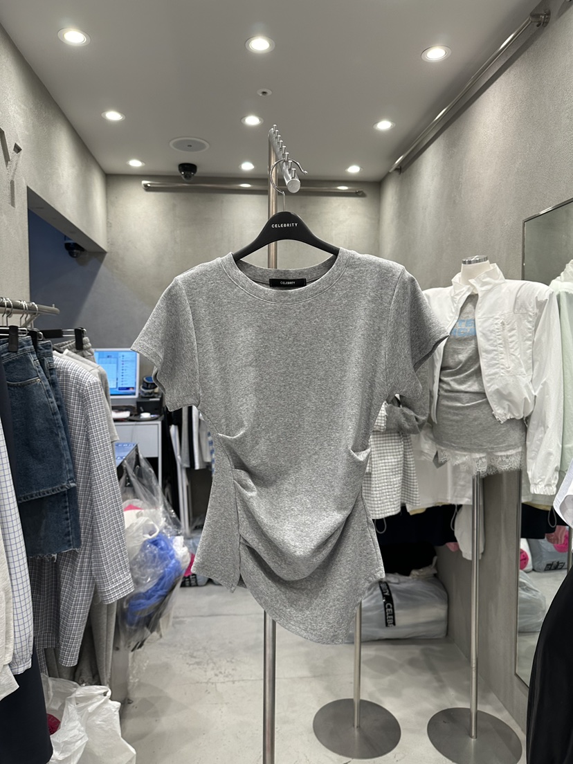 CELEBRITY-A韓國直郵女士新品職業時尚26春夏推薦休閑T恤CELEBRITY-AT恤圖色3