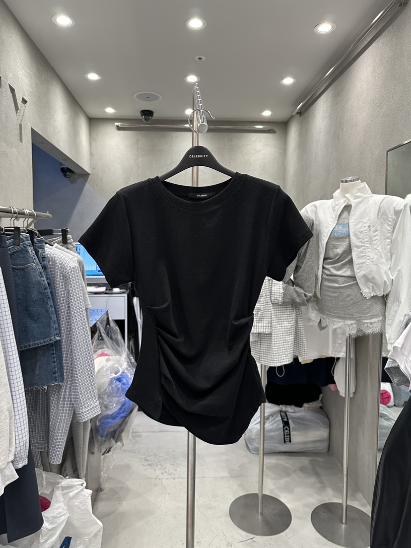 CELEBRITY-A韓國直郵女士新品職業時尚26春夏推薦休閑T恤CELEBRITY-AT恤圖色4