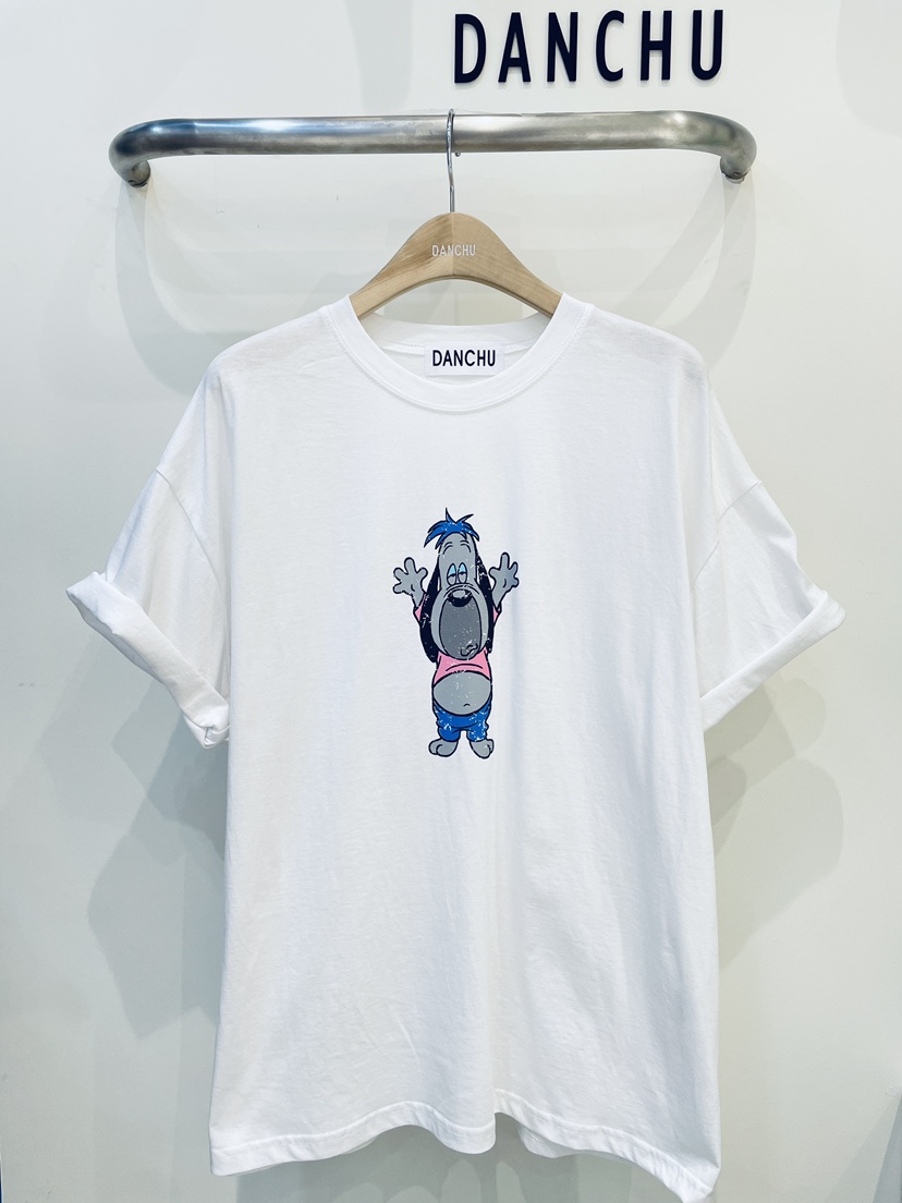 DANCHU韓國東大門代購女裝新款熱賣職業人氣26春夏T恤狗狗DANCHUT恤圖色1